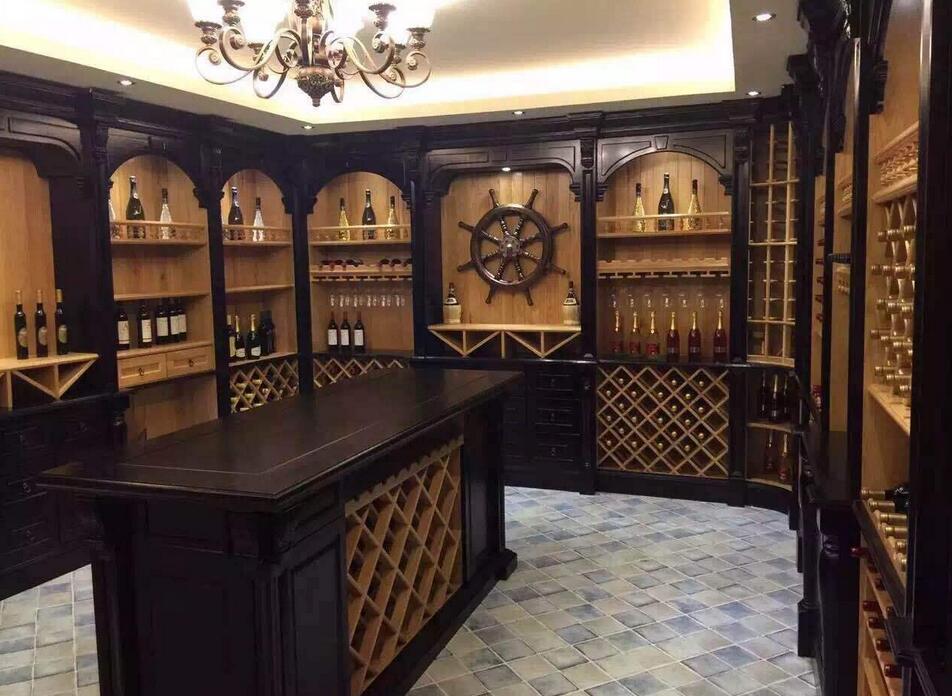 武汉水墨清华别墅全屋定制酒柜